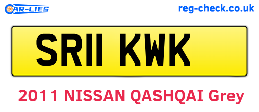 SR11KWK are the vehicle registration plates.
