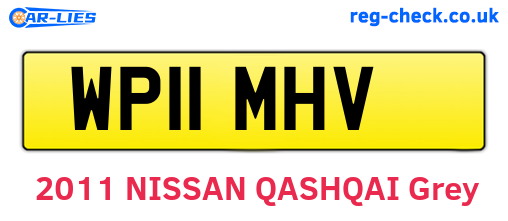 WP11MHV are the vehicle registration plates.