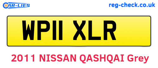 WP11XLR are the vehicle registration plates.