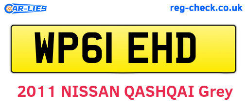 WP61EHD are the vehicle registration plates.