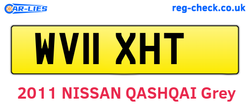 WV11XHT are the vehicle registration plates.