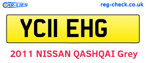 YC11EHG are the vehicle registration plates.