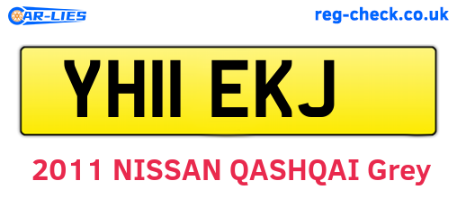 YH11EKJ are the vehicle registration plates.