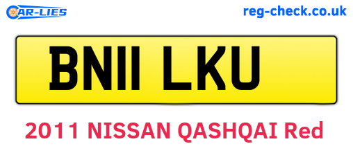 BN11LKU are the vehicle registration plates.