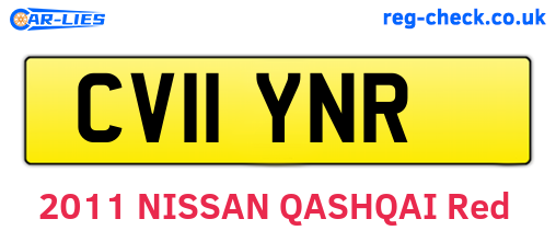 CV11YNR are the vehicle registration plates.