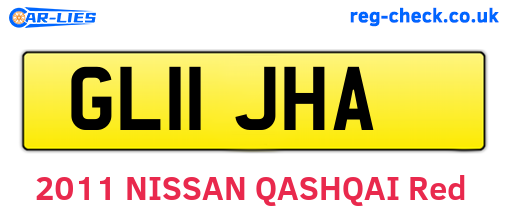 GL11JHA are the vehicle registration plates.