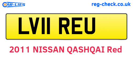 LV11REU are the vehicle registration plates.