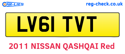 LV61TVT are the vehicle registration plates.