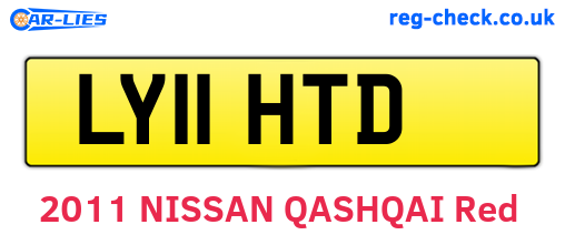 LY11HTD are the vehicle registration plates.