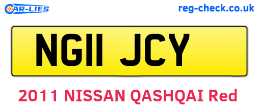 NG11JCY are the vehicle registration plates.