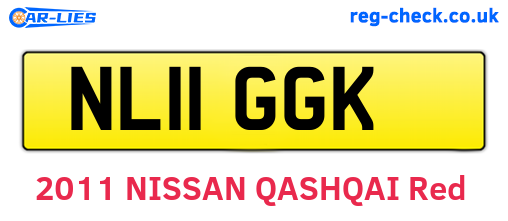 NL11GGK are the vehicle registration plates.
