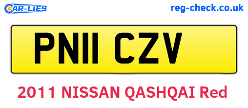 PN11CZV are the vehicle registration plates.