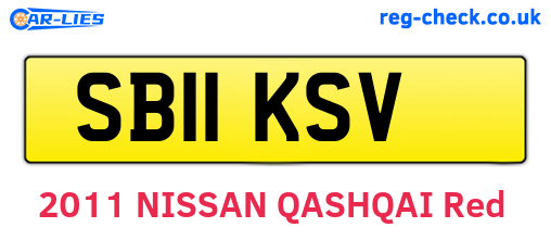 SB11KSV are the vehicle registration plates.