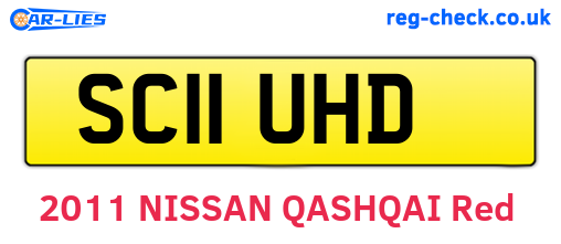 SC11UHD are the vehicle registration plates.