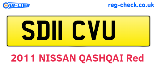 SD11CVU are the vehicle registration plates.