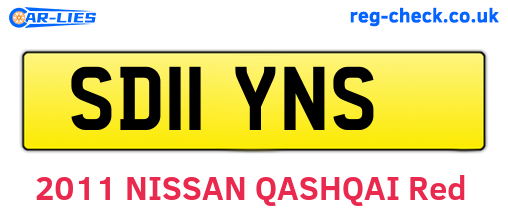 SD11YNS are the vehicle registration plates.