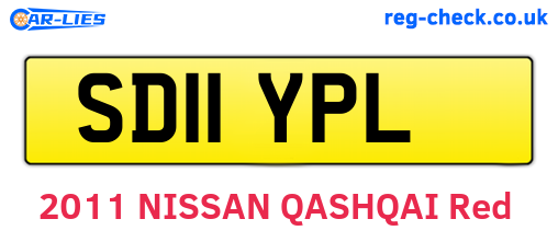 SD11YPL are the vehicle registration plates.