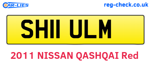SH11ULM are the vehicle registration plates.