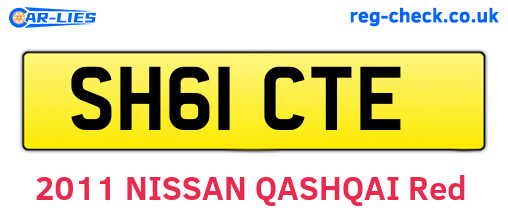 SH61CTE are the vehicle registration plates.