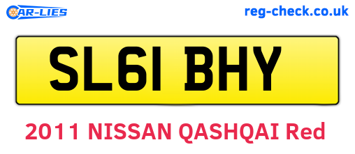 SL61BHY are the vehicle registration plates.