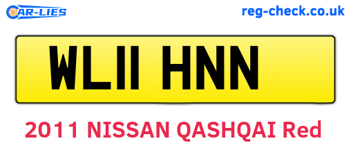 WL11HNN are the vehicle registration plates.