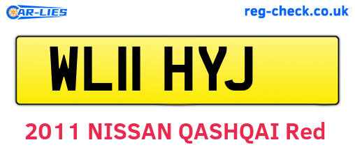 WL11HYJ are the vehicle registration plates.