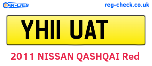 YH11UAT are the vehicle registration plates.