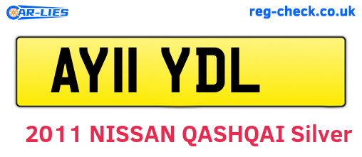 AY11YDL are the vehicle registration plates.