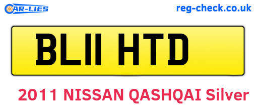 BL11HTD are the vehicle registration plates.