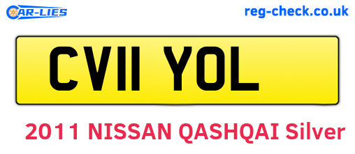 CV11YOL are the vehicle registration plates.