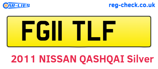 FG11TLF are the vehicle registration plates.