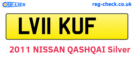 LV11KUF are the vehicle registration plates.