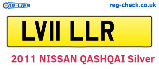 LV11LLR are the vehicle registration plates.