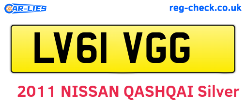 LV61VGG are the vehicle registration plates.