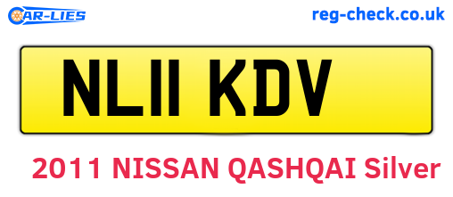 NL11KDV are the vehicle registration plates.