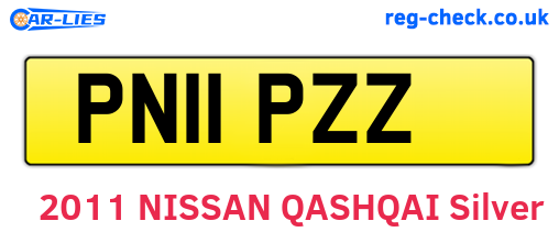 PN11PZZ are the vehicle registration plates.