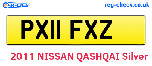 PX11FXZ are the vehicle registration plates.
