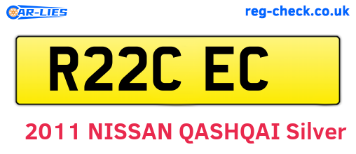 R22CEC are the vehicle registration plates.