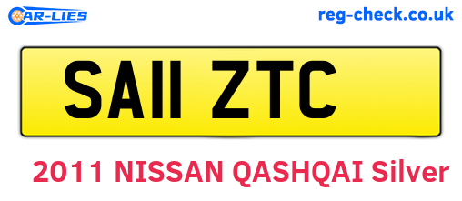 SA11ZTC are the vehicle registration plates.