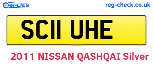 SC11UHE are the vehicle registration plates.