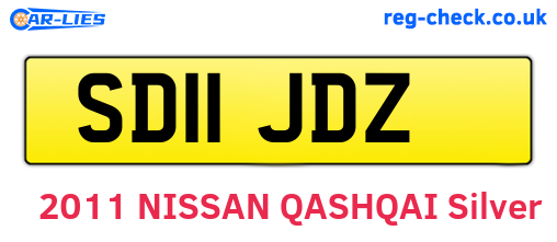 SD11JDZ are the vehicle registration plates.