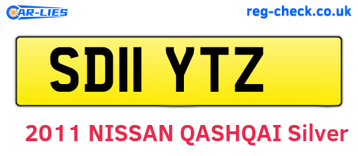SD11YTZ are the vehicle registration plates.