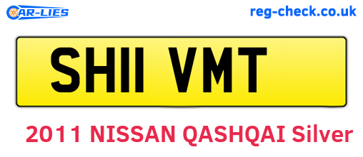 SH11VMT are the vehicle registration plates.