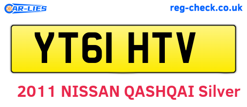 YT61HTV are the vehicle registration plates.