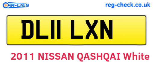 DL11LXN are the vehicle registration plates.