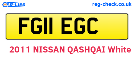 FG11EGC are the vehicle registration plates.