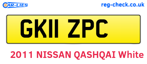 GK11ZPC are the vehicle registration plates.