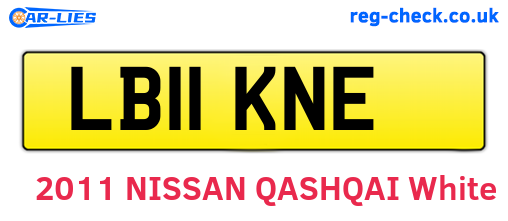 LB11KNE are the vehicle registration plates.
