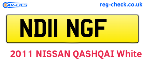 ND11NGF are the vehicle registration plates.