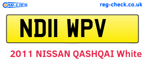 ND11WPV are the vehicle registration plates.